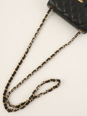 2004年頃製 キャビアスキンクラシックフラップチェーンバッグミニ ブラック