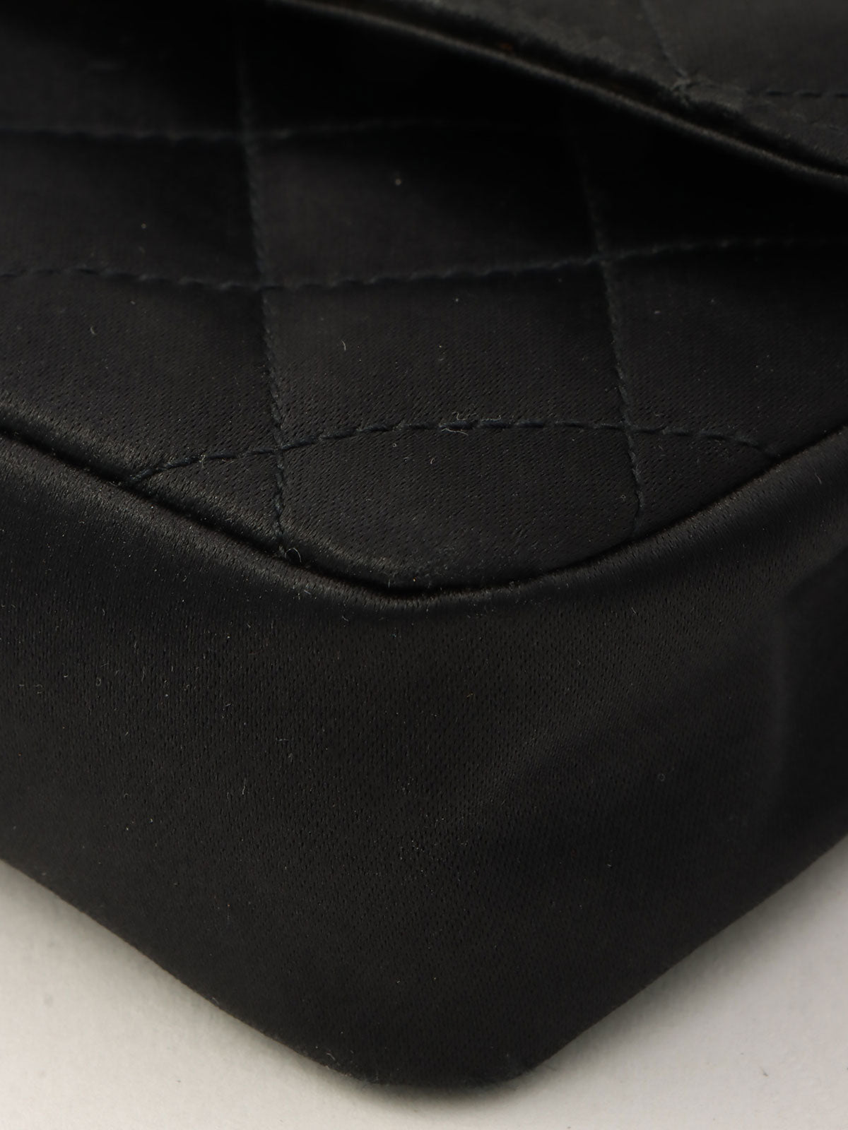 1985~1990年頃製 マトラッセステッチCCターンロックチェーンショルダーバッグミニ ブラック