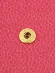 1998 Caviar Skin CC Mark Stitch Chain Wallet, Pink