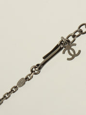 2002年製 カメリアCCマークキューブネックレス ガンメタル/ブラック