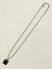 2002年製 カメリアCCマークキューブネックレス ガンメタル/ブラック