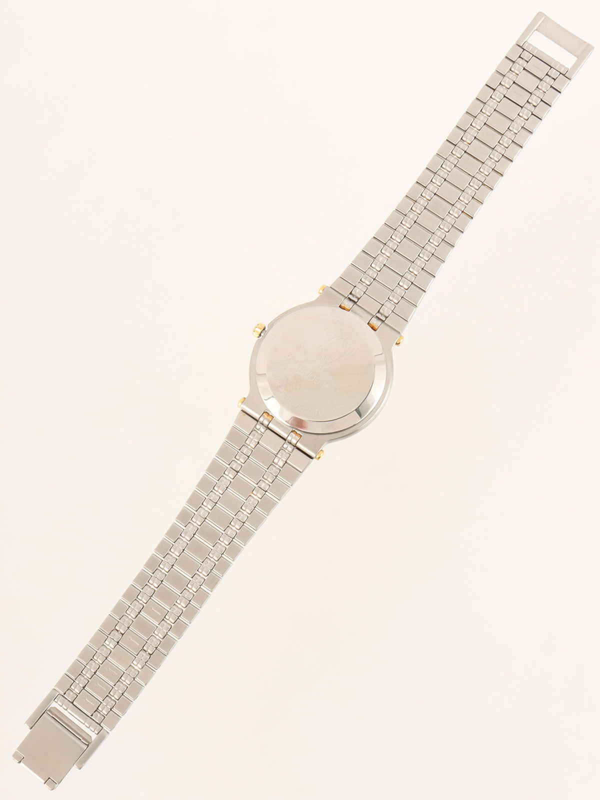 Round Logo Face Watch Silver/Gold