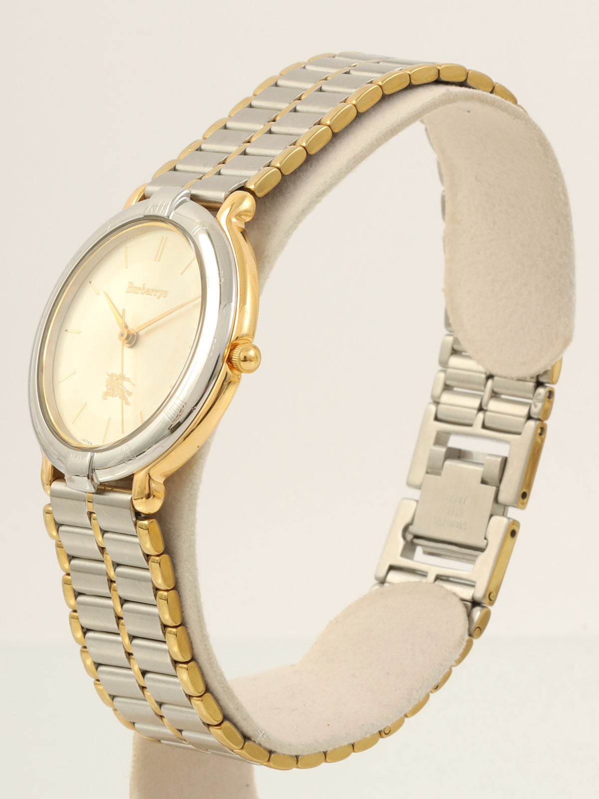 ラウンドロゴフェイスウォッチ　シルバー/ゴールド