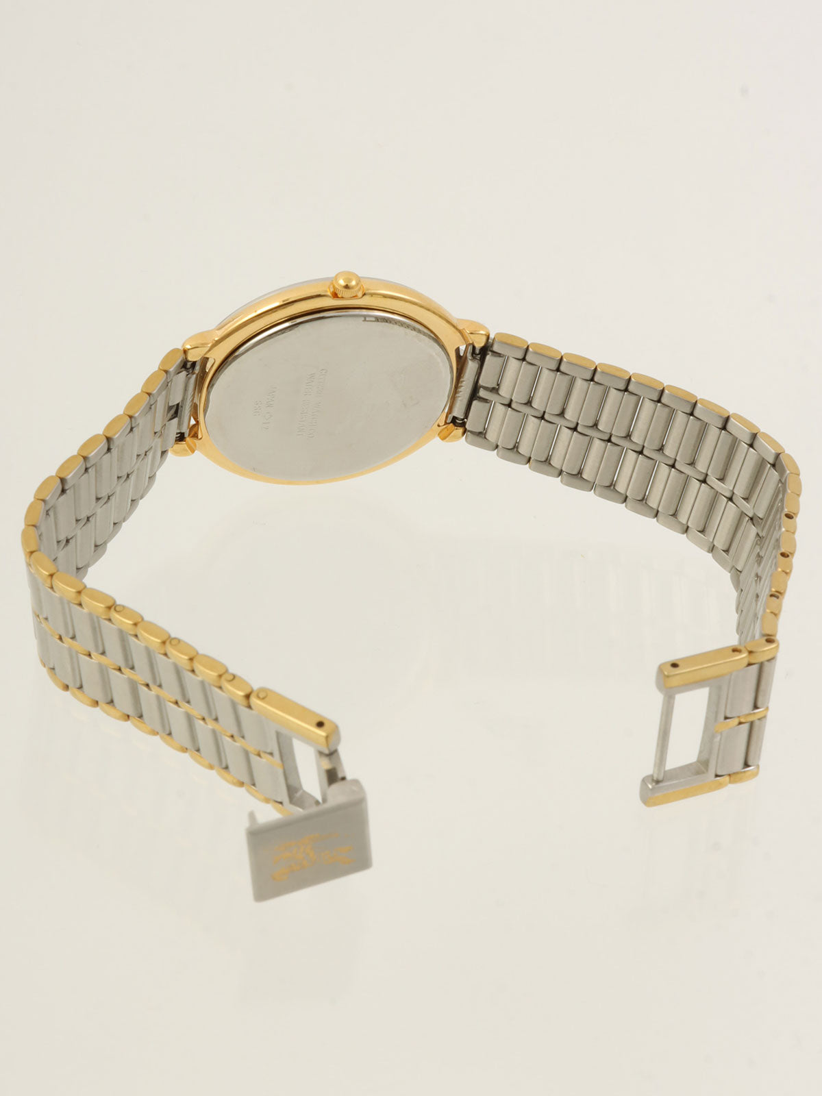 ラウンドロゴフェイスウォッチ　シルバー/ゴールド