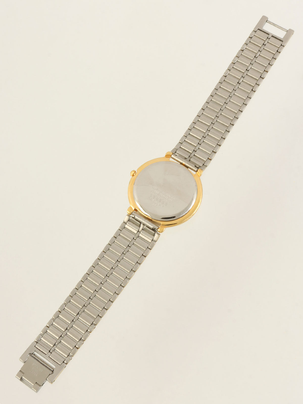 ラウンドロゴフェイスウォッチ　シルバー/ゴールド