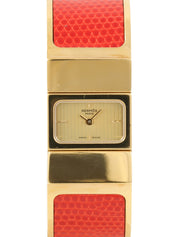 Lizard Locket Gold/Red