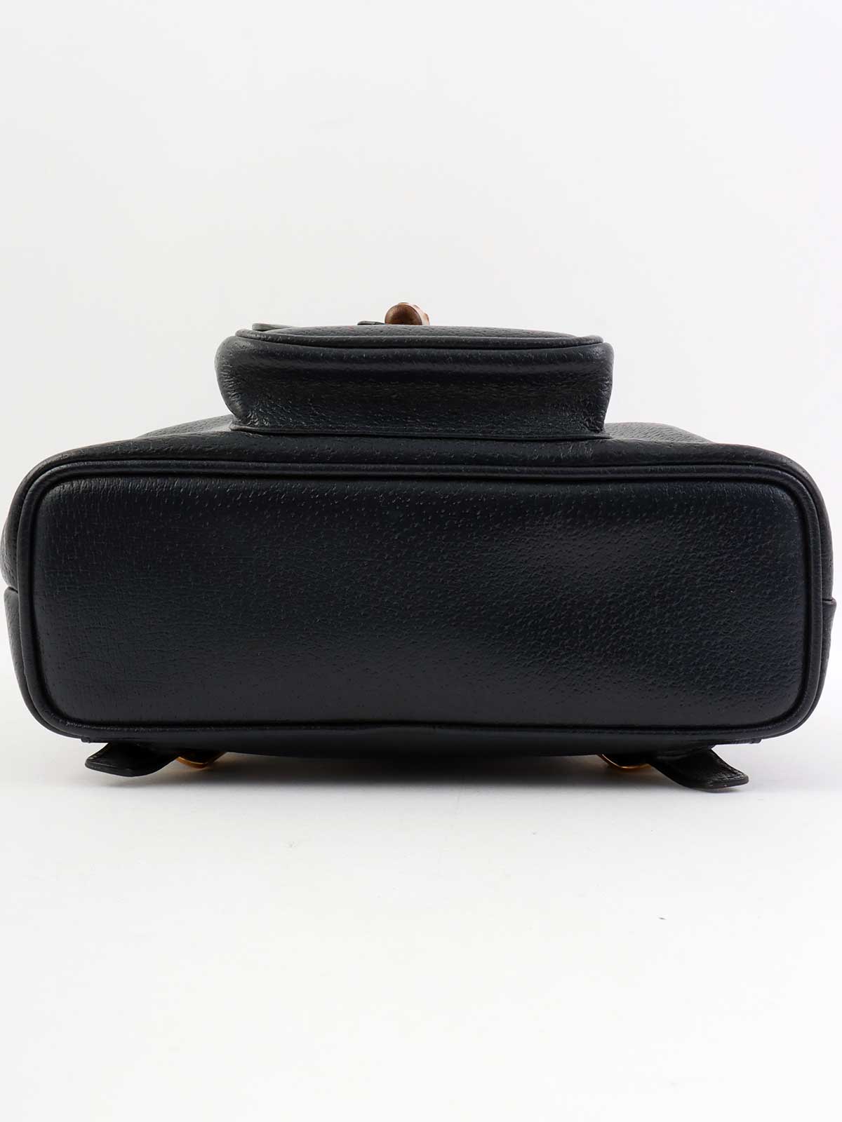 Pigskin Bamboo Backpack Mini Navy