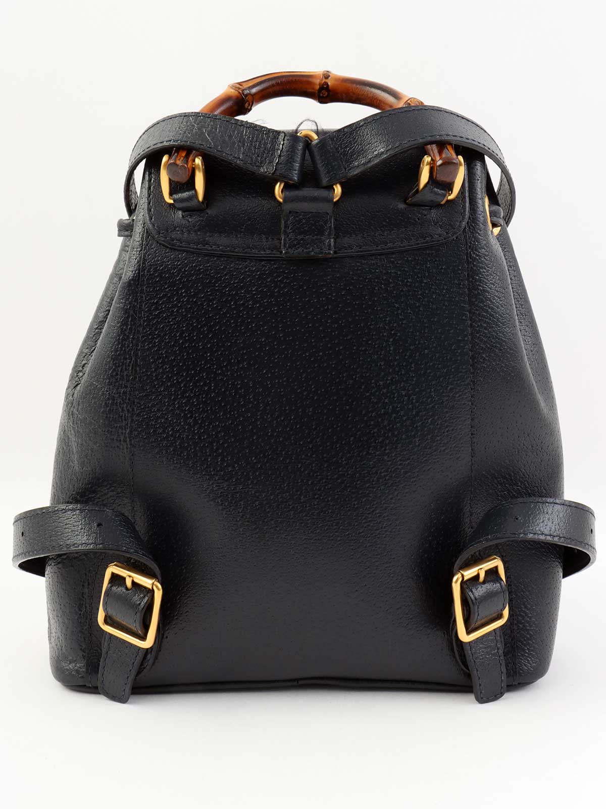 Pigskin Bamboo Backpack Mini Navy