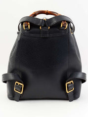 Pigskin Bamboo Backpack Mini Navy