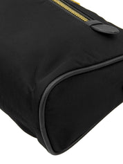 ナイロンロゴプレートワンショルダーバッグ ブラック