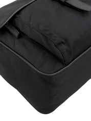 ナイロンロゴプレートワンショルダーバッグ ブラック