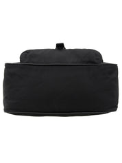 ナイロンロゴプレートワンショルダーバッグ ブラック