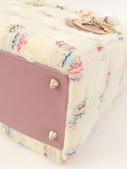 ツイードレディディオール2wayバッグ ホワイト/ピンク/マルチ