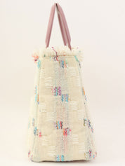 ツイードレディディオール2wayバッグ ホワイト/ピンク/マルチ