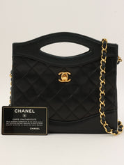 1990年代 CC Turnlock 双向链条包 迷你黑色