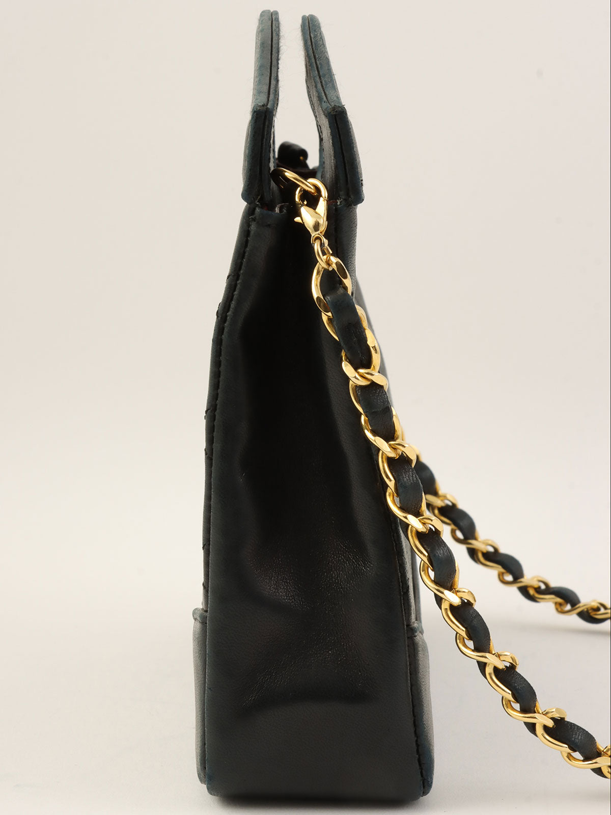 1990年頃製 CCターンロック2wayチェーンバッグミニ ブラック