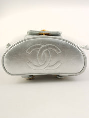 1995 双CC旋扣迷你银色背包