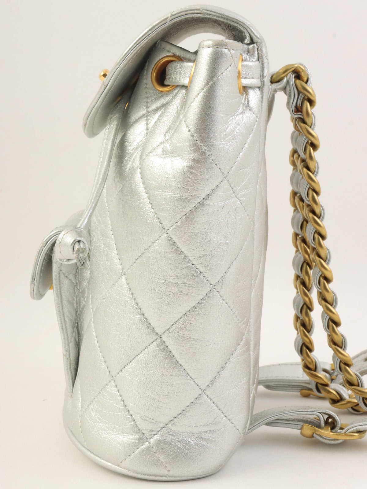 1995 Double CC Turnlock Backpack Mini Silver