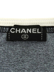 ココマーク刺半袖トップス グレー