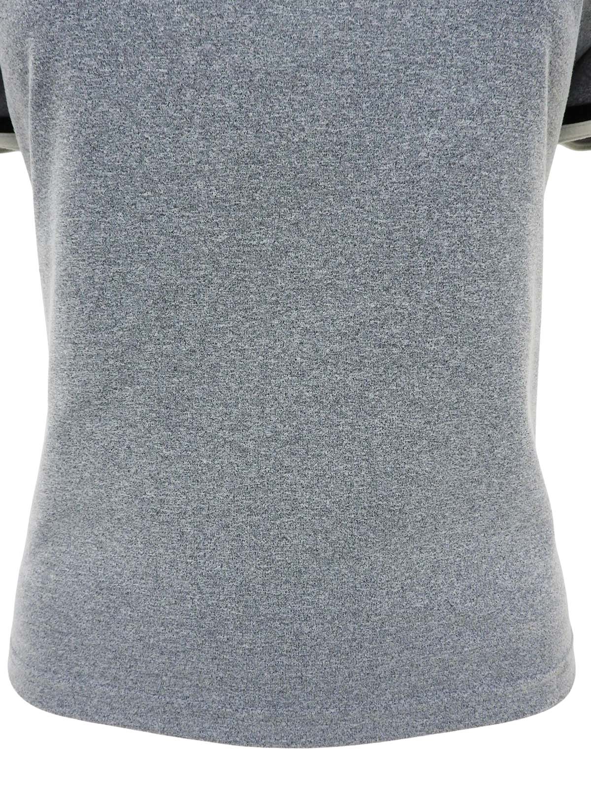 ココマーク刺繡ハーフスリーブトップス グレー