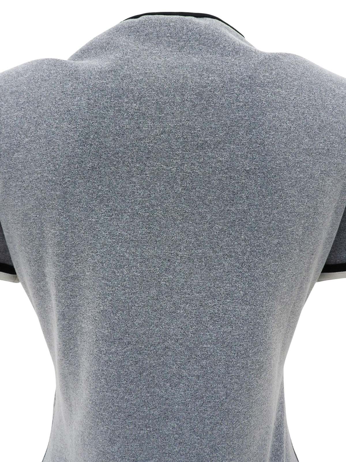 ココマーク刺半袖トップス グレー