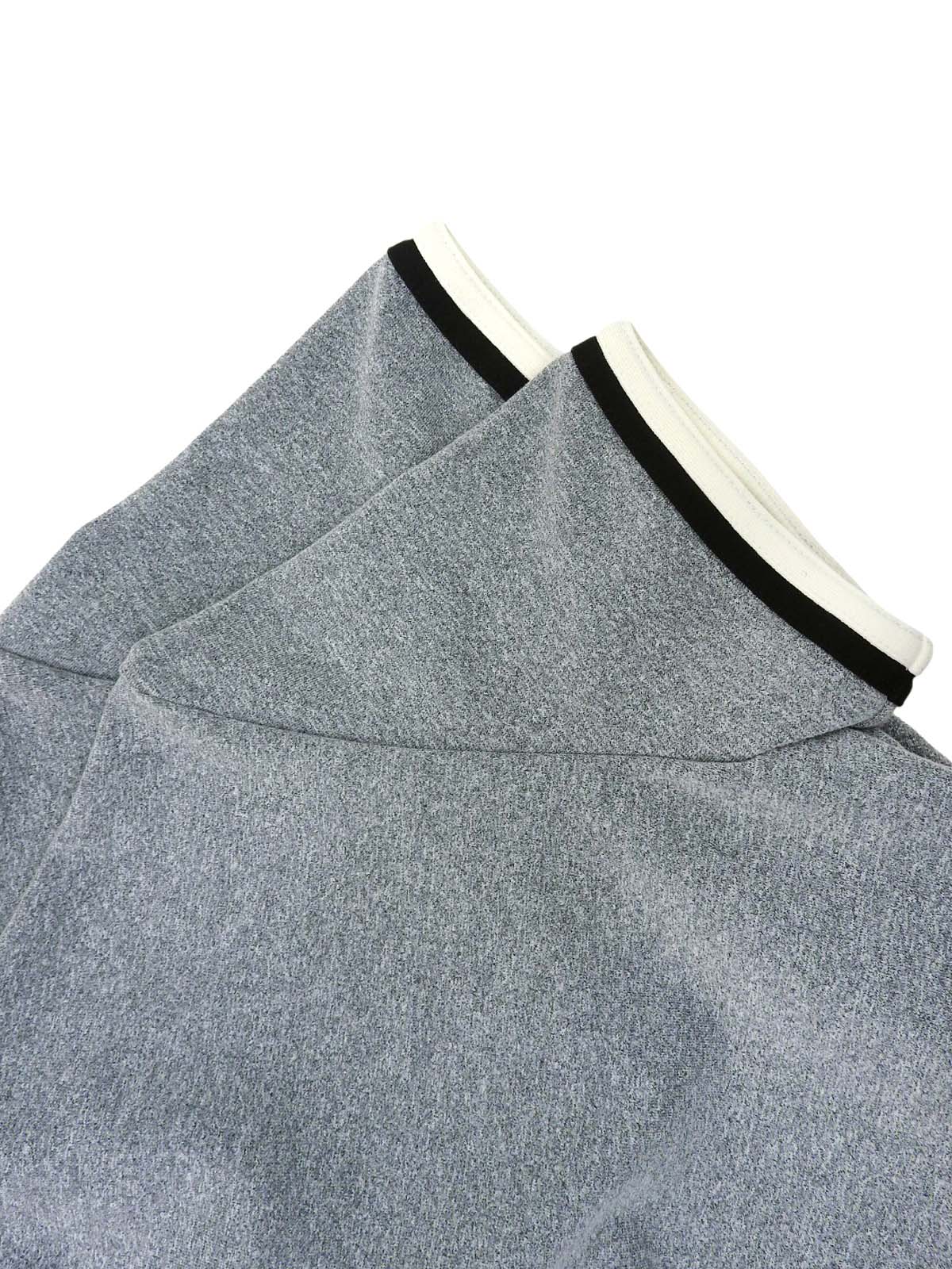 ココマーク刺半袖トップス グレー