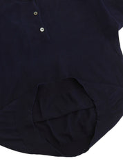 コットンニット長袖トップス ネイビー