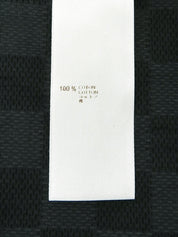 Damier Pattern Half Sleeve Shirt in Black