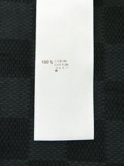 Damier Pattern Short Sleeve Shirt in Black