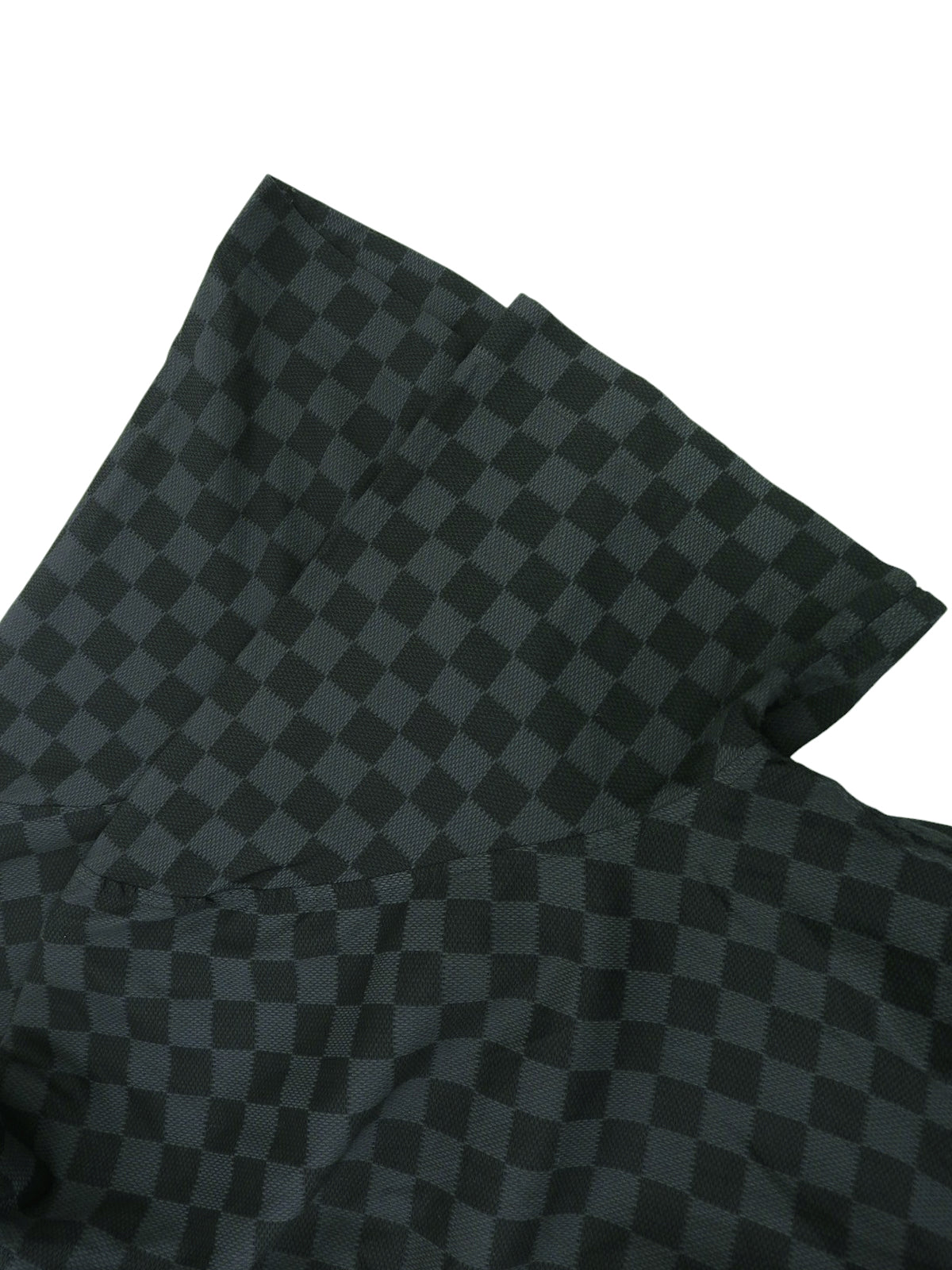 Damier Pattern Short Sleeve Shirt in Black