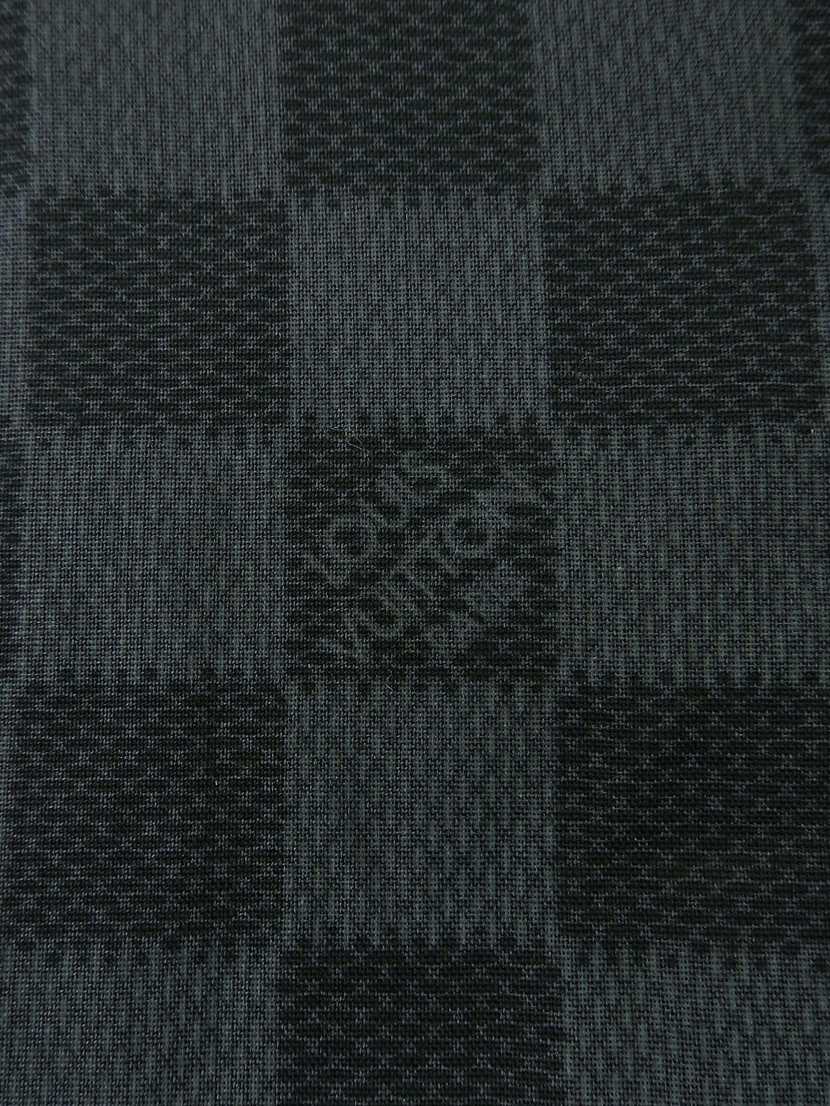 Damier Pattern Short Sleeve Shirt in Black