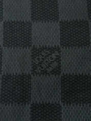 Damier Pattern Short Sleeve Shirt in Black