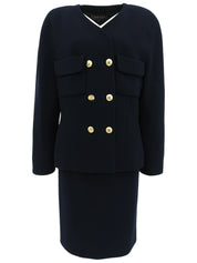 CCマークボタンセットアップ　ネイビー