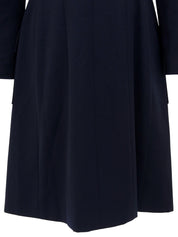 1997年製 ウール CCマークボタンダブルブレストロングコート ネイビー