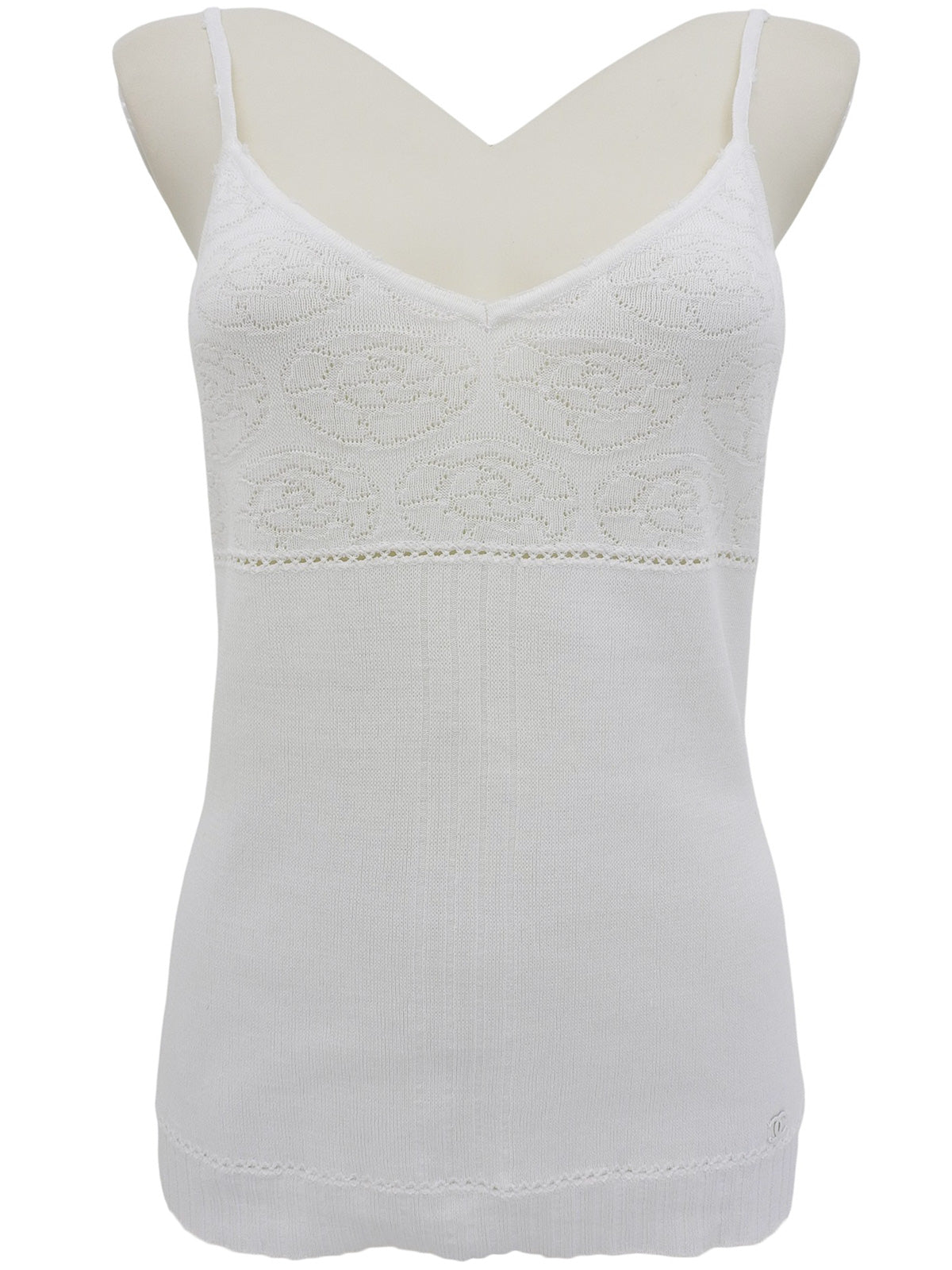 2001年製 コットンニットキャミソール ホワイト