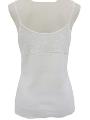 2001年製 コットンニットキャミソール ホワイト