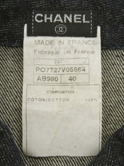 1997 CC mark button denim vest in indigo
