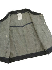 1997 CC mark button denim vest in indigo