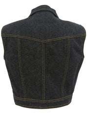 1997 CC mark button denim vest in indigo