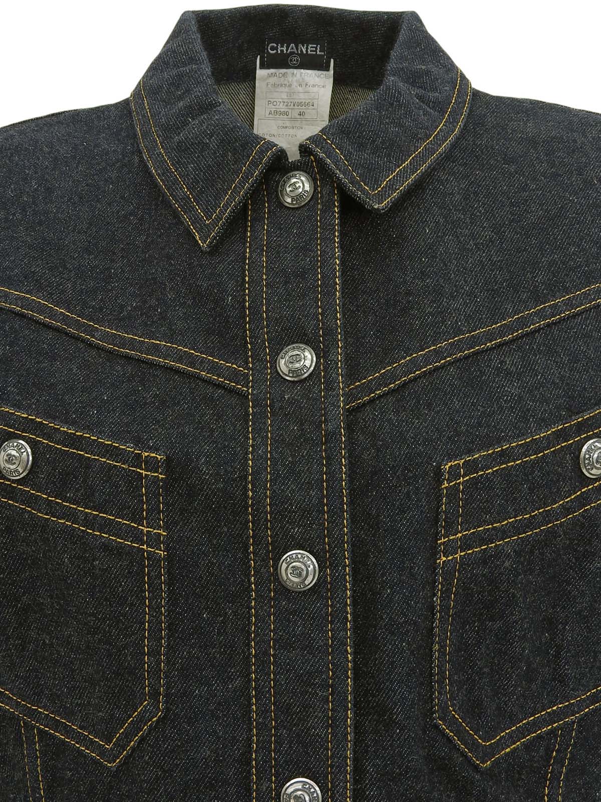 1997 CC mark button denim vest in indigo