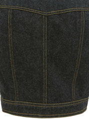 1997 CC mark button denim vest in indigo