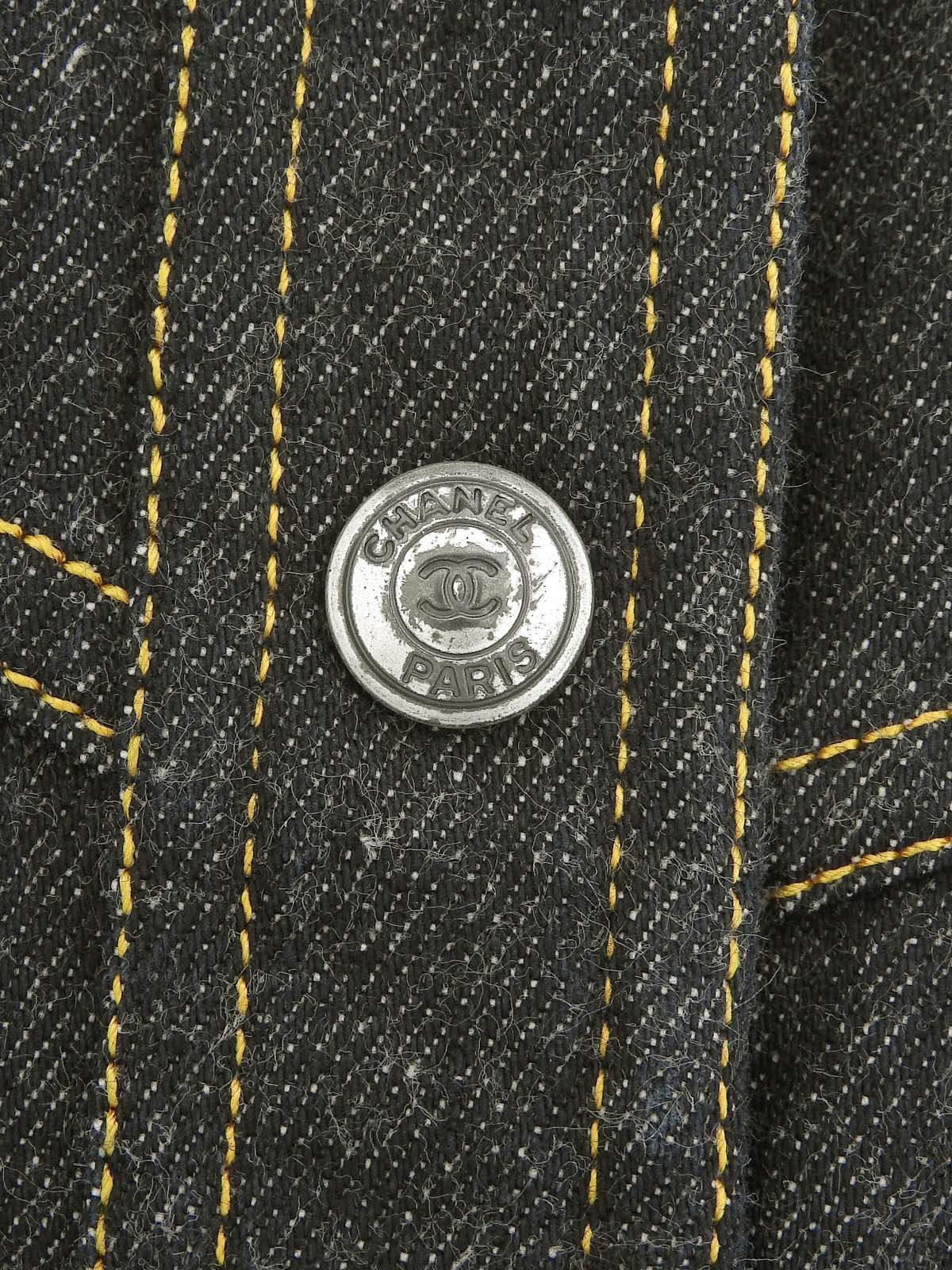 1997 CC mark button denim vest in indigo