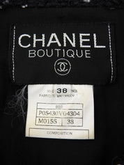 1995年製 ツイードドットCCマークボタンジャケット ブラック