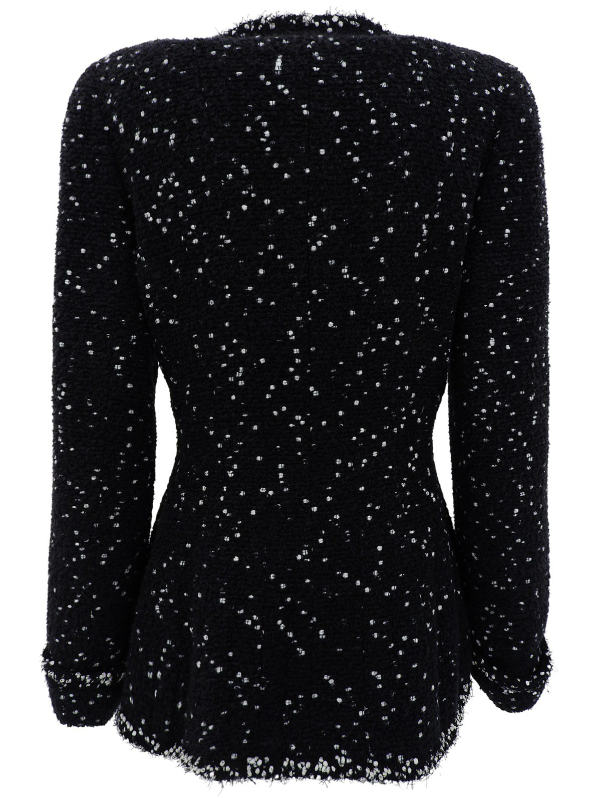 1995年製 ツイードドットCCマークボタンジャケット ブラック