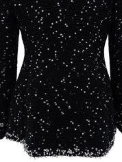 1995年製 ツイードドットCCマークボタンジャケット ブラック