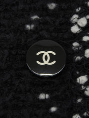 1995年製 ツイードドットCCマークボタンジャケット ブラック