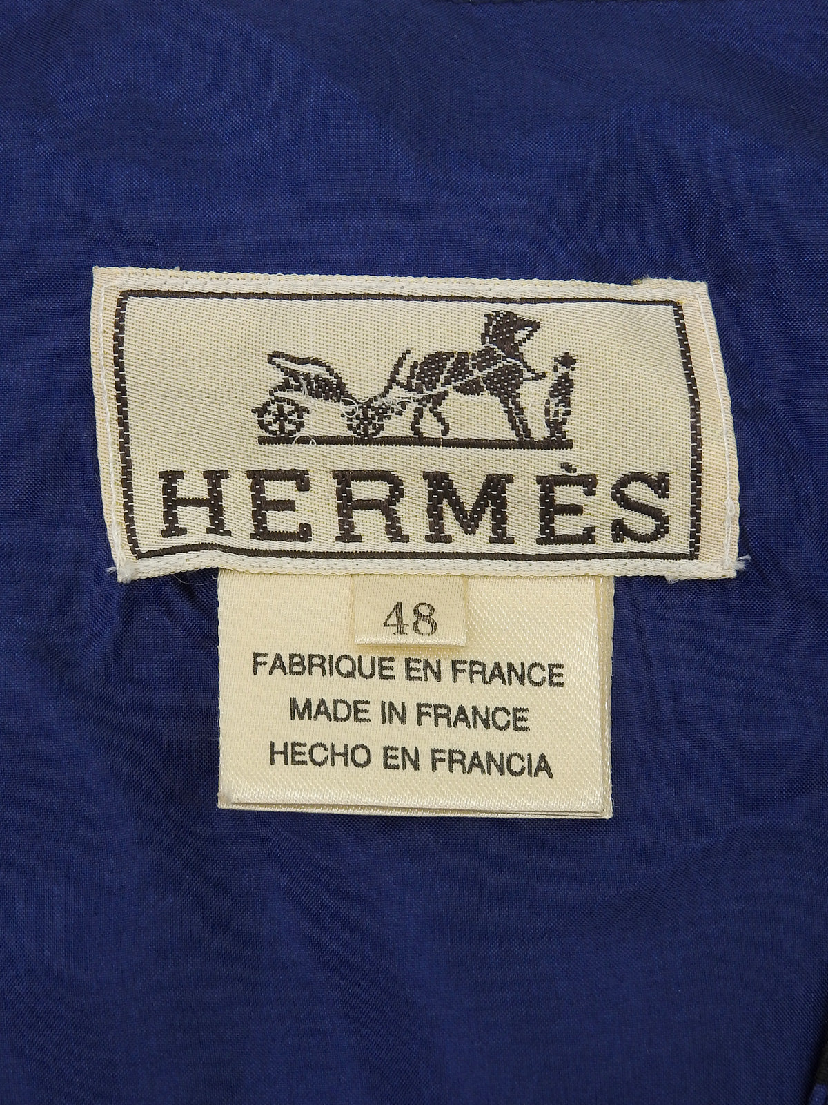 シルクスカーフデザインベスト ブルー/マルチ