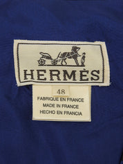 シルクスカーフデザインベスト ブルー/マルチ