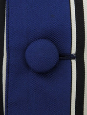 シルクスカーフデザインベスト ブルー/マルチ