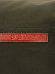Khaki down fur jacket